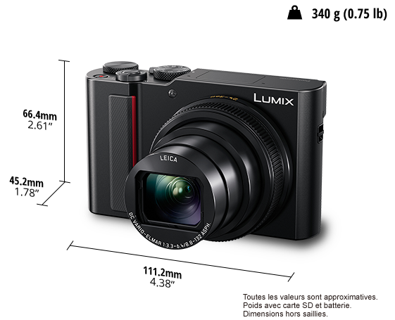 LUMIX Appareil Photo Zoom Expert DMC-TZ200