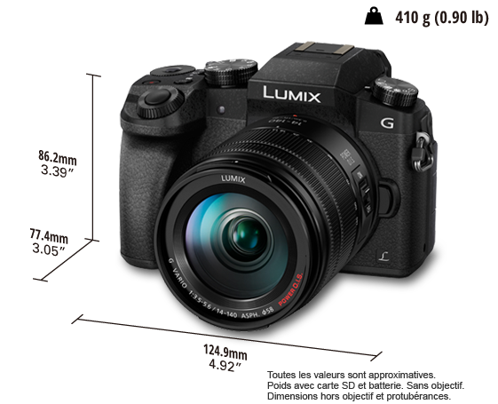 Appareil photo hybride DMC-G7H