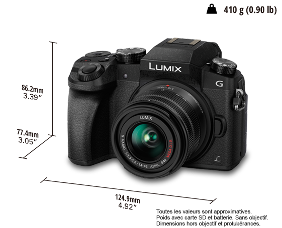 Appareil photo hybride DMC-G7W