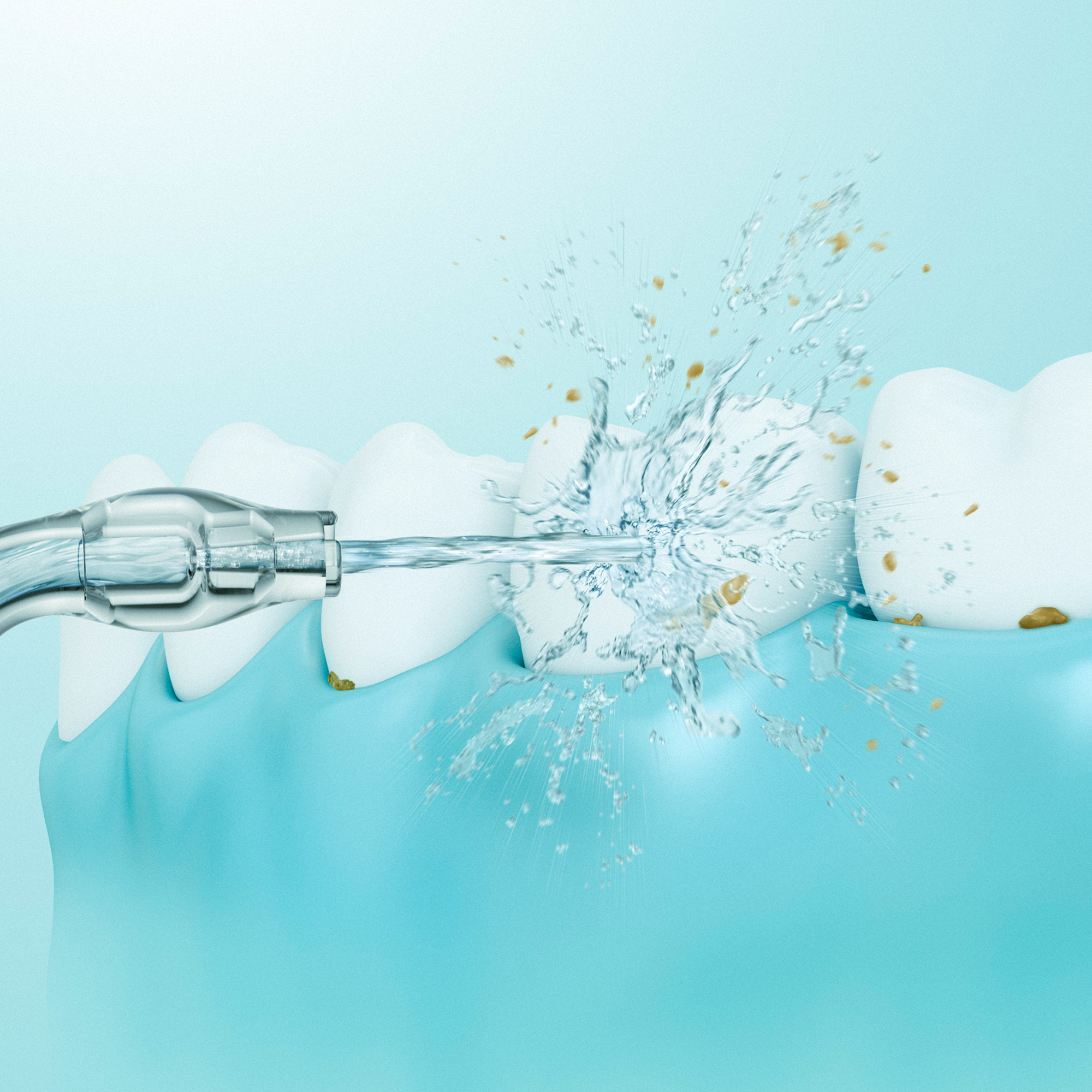 Nettoie la surface des dents