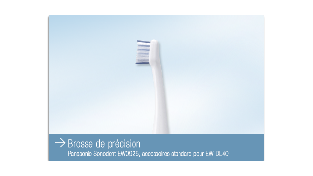 Soyez inspirés - Brosse à dents électrique avec technologie sonique EW1031