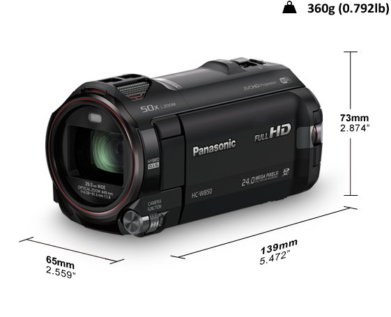 HC-W850EF-K Caméscope