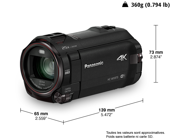 Caméscope Ultra HD 4K HC-WX970