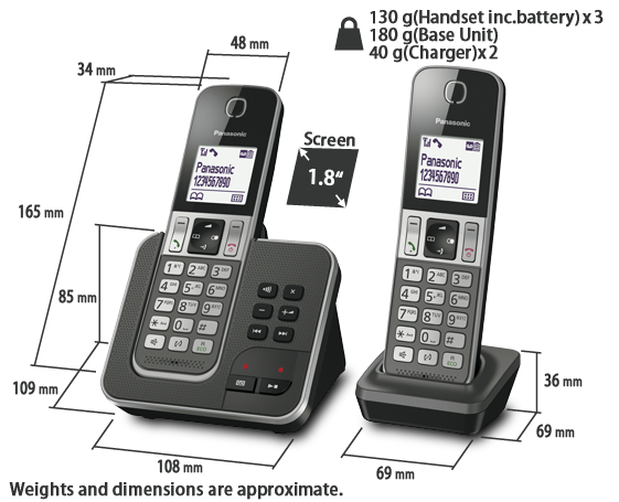 Téléphone KX-TGD323