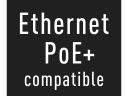Ethernet and PoE+ Compatible