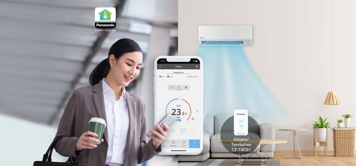 Menghubungkan dan mengontrol AC Anda di mana saja, kapan saja