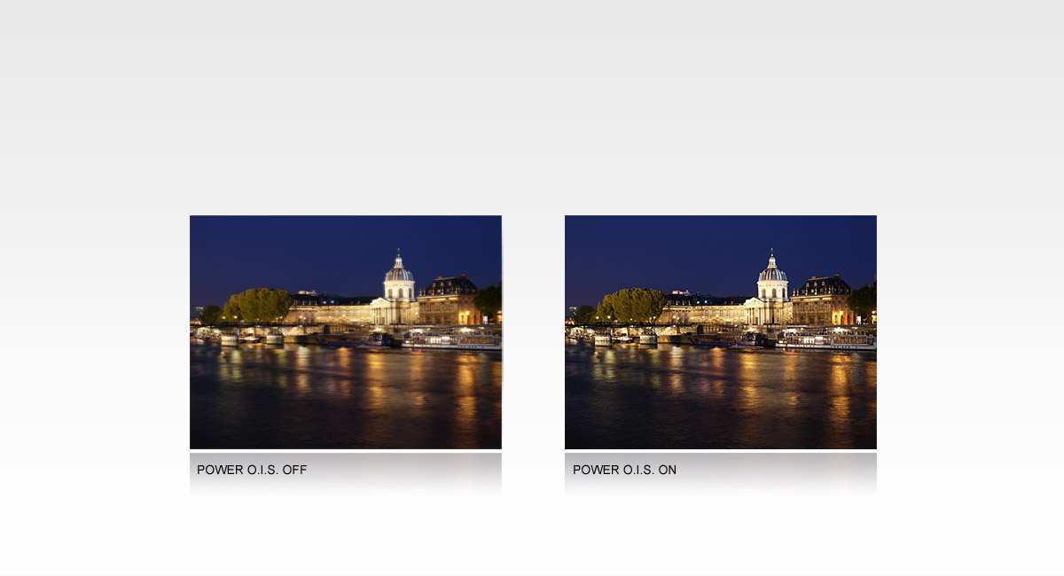 POWER O.I.S. (Optical Image Stabilizer)
