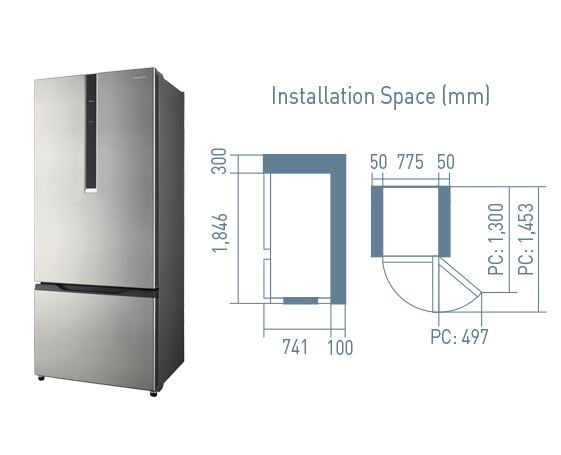 Refrigerator NR-BY608P-S1D