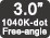 3.0-inch 1040k-dot Free-angle LCD