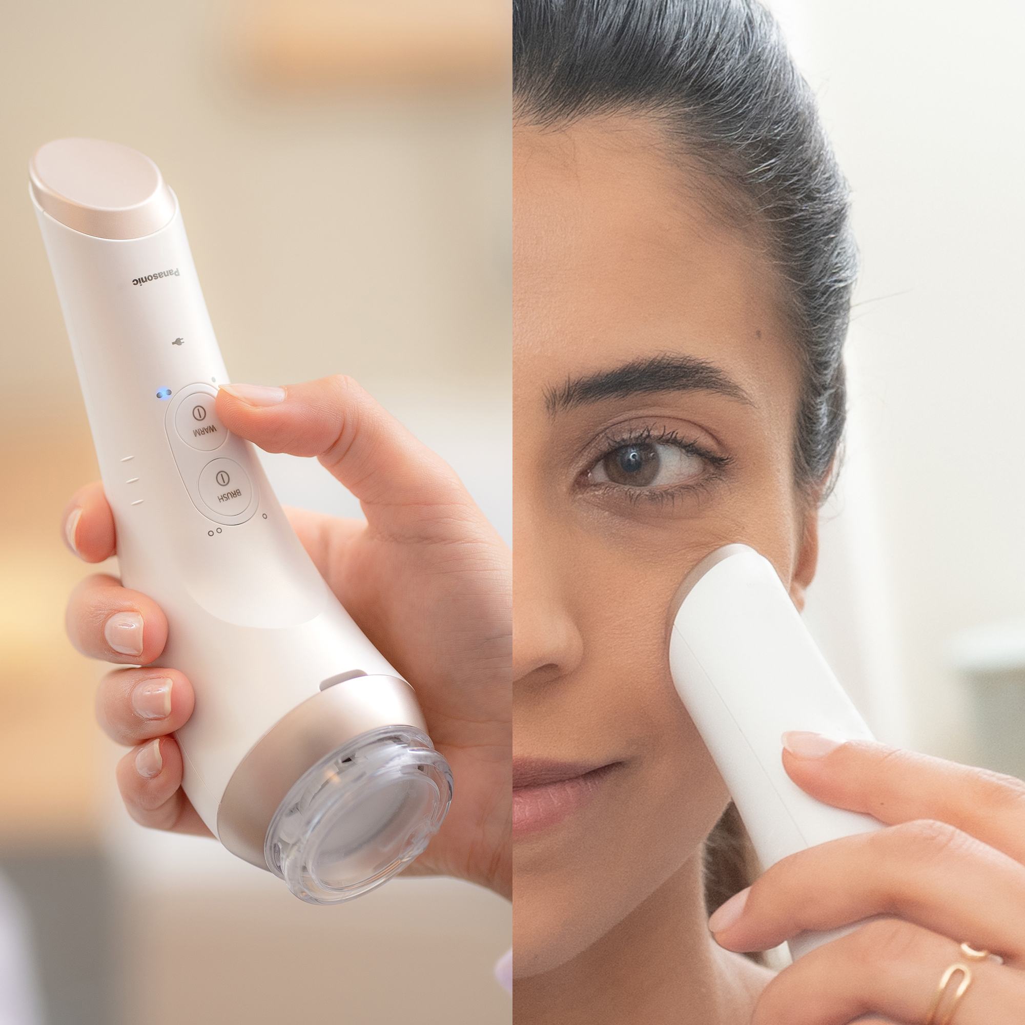 1. La piastra per la rimozione del trucco può essere utilizzata per un massimo di tre minuti ed è perfetta per rimuovere il make-up da tutto il viso, prima della pulizia.