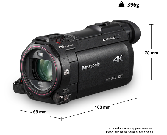 Videocamera Ultra HD 4K HC-VXF990