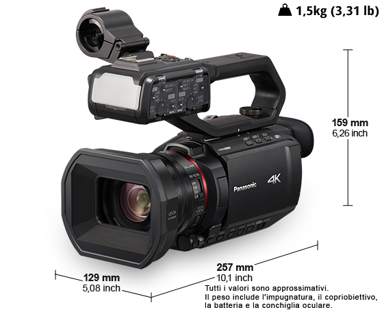 Videocamera professionale 4K HC-X2000E