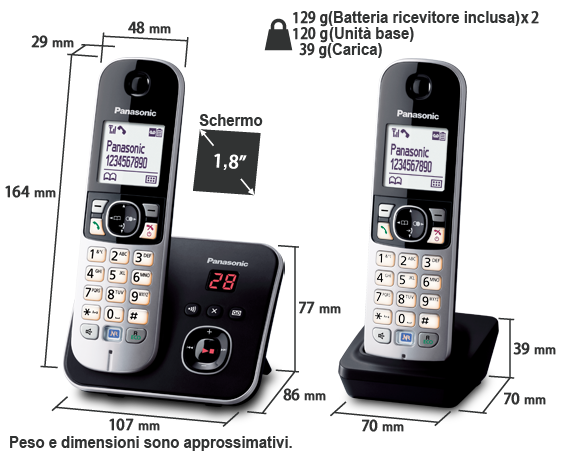 Telefono KX-TG6822