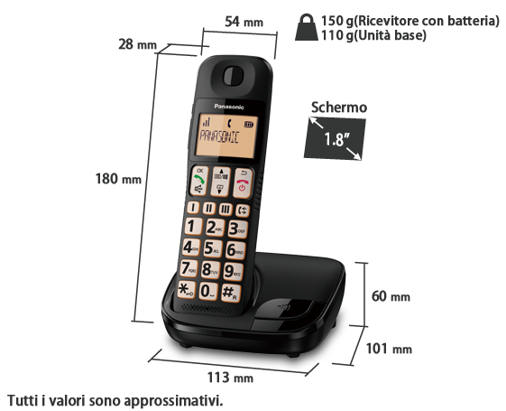 Telefono KX-TGE110