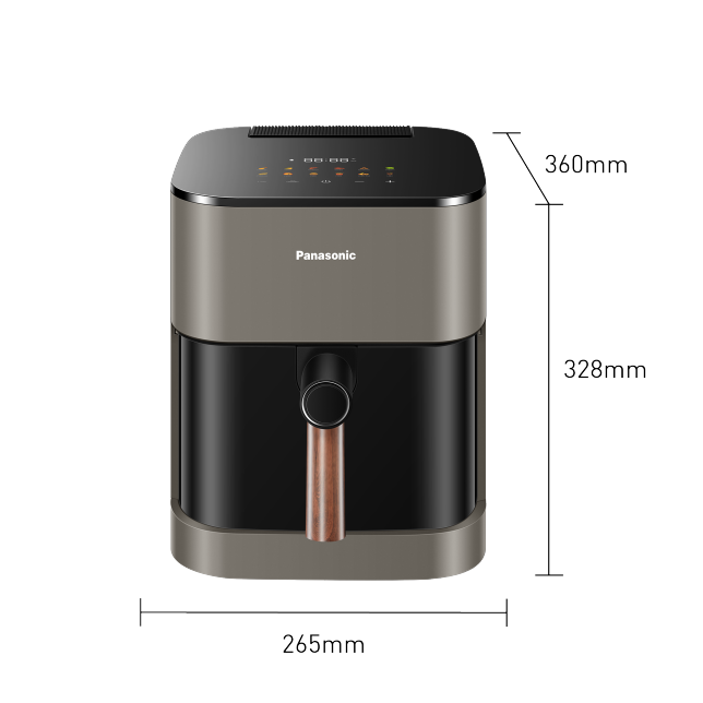 Foto di Friggitrice ad aria NF-CC500N di colore grigio olivastro con finestra - 5 litri