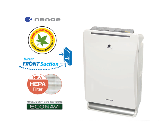 ម៉ាស៊ីនបន្សុទ្ធខ្យល់ F-VXM35 ប្រើបច្ចេកវិទ្យា nanoe™ ផ្ដល់សំណើម និងមានតម្រង HEPA
