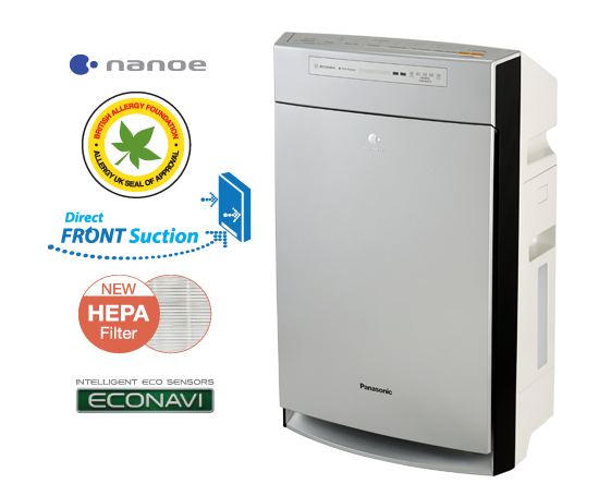 ម៉ាស៊ីនបន្សុទ្ធខ្យល់ ECONAVI ម៉ូដែល F-VXR50 ប្រើបច្ចេកវិទ្យា nanoe™ ផ្ដល់សំណើម និងមានតម្រង HEPA