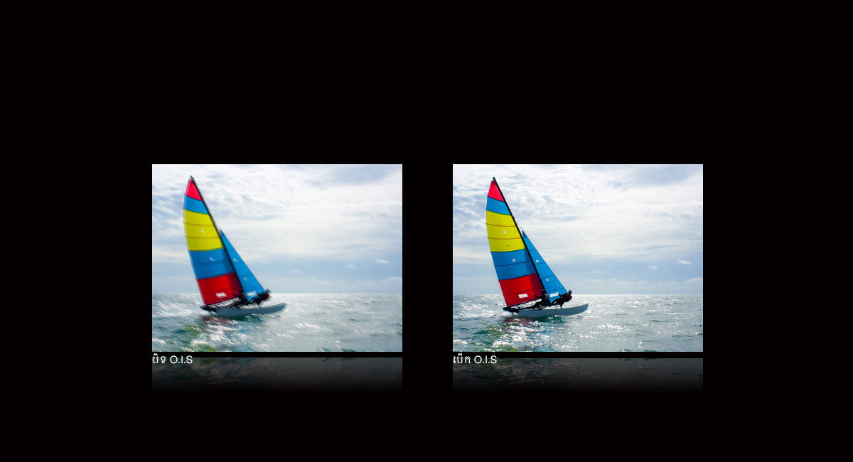 MEGA O.I.S. (មុខងាររក្សាលំនឹងរូបភាពបែបអុបទិក)