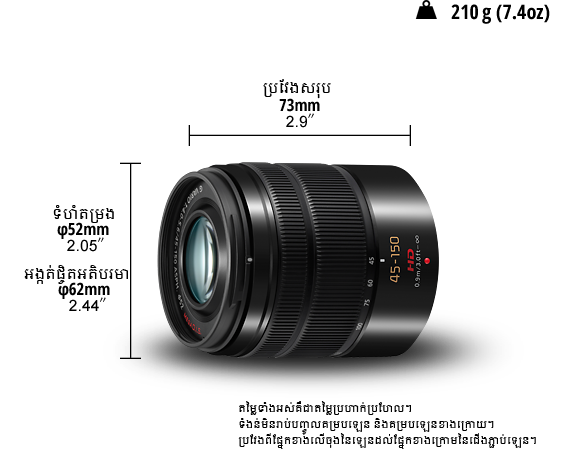 LUMIX G Lens H-FS45150