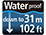 Ūdensizturība līdz 31 metram / 102 pēdām