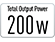 200 W
