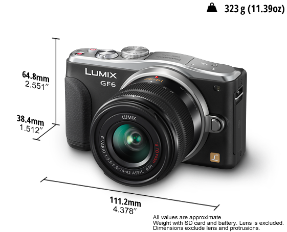 كاميرا لوميكس احترافية DMC-GF6