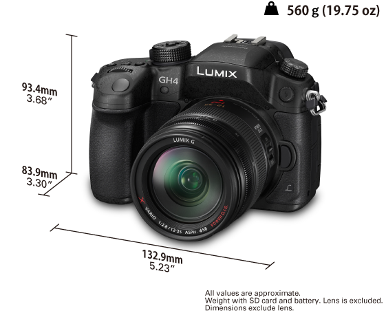 الكاميرا الرقمية عديمة المرآة ذات العدسة الواحدة LUMIX الطراز DMC-GH4