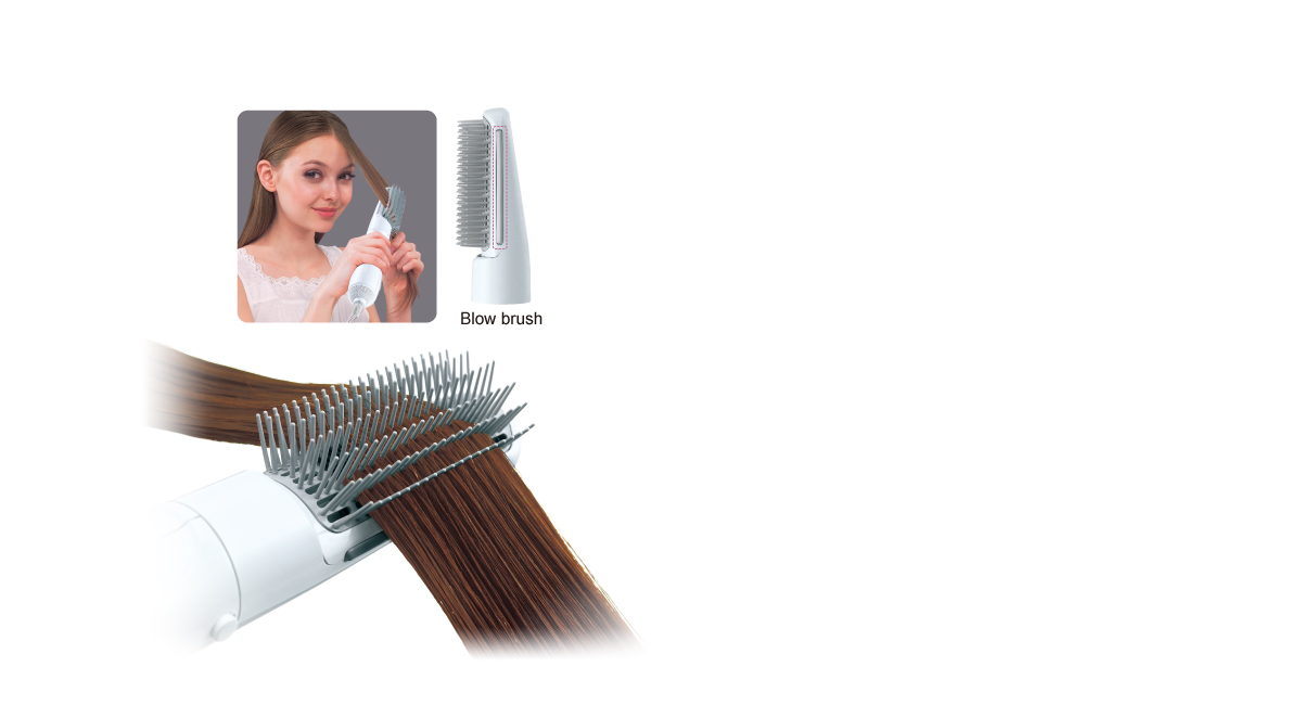 فرشاة تضخ الهواء لفرد الشعر وتصفيفه
