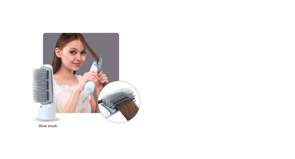 فرشاة نفخ الهواء المزودة بمشط صغير