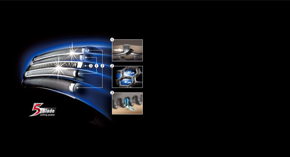 حلاقة دقيقة تعمل على تلطيف البشرة