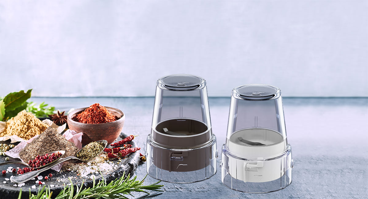 مطحنتان للمواد الجافة للاستخدامات المختلفة.