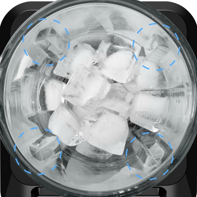 تلتقط الأضلاع الأربعة المكونات، مما يجعل تقطيعها أسهل