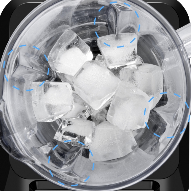 تلتقط الأضلاع الأربعة المكونات، مما يجعل تقطيعها أسهل