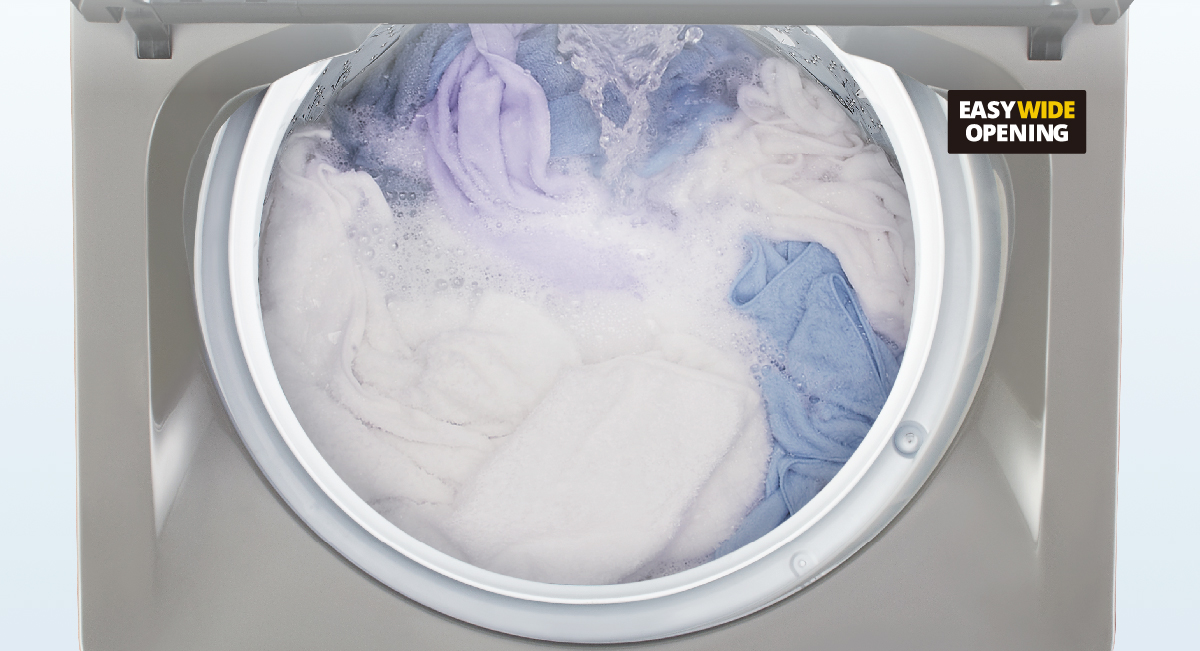 تصميم فتحة واسعة سهلة الاستخدام