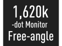 1620k-dot Free-angle Monitor