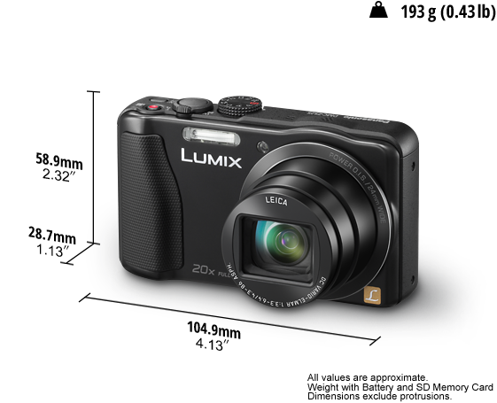 nevel Industrialiseren Reizende handelaar DMC-TZ35 LUMIX Digital Cameras - Point & Shoot - Panasonic
