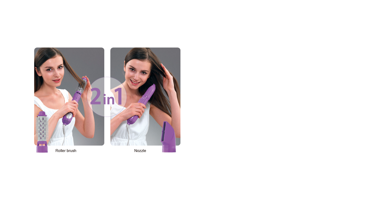 2-way styling versatility