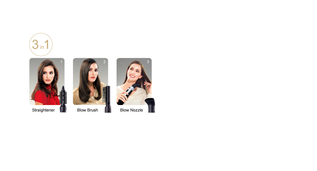 Create a variety of hairstyles
easily