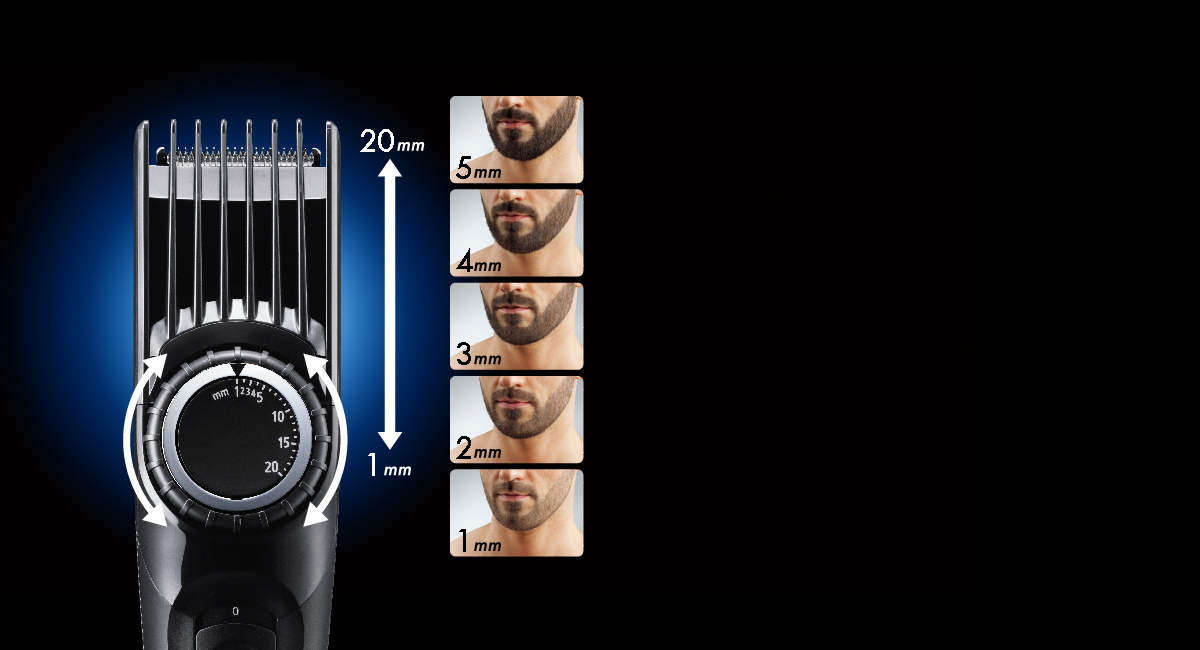 Quick adjust dial for easy length
setting