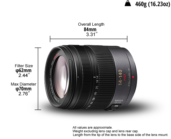LUMIX® G Lens H-VS014140
