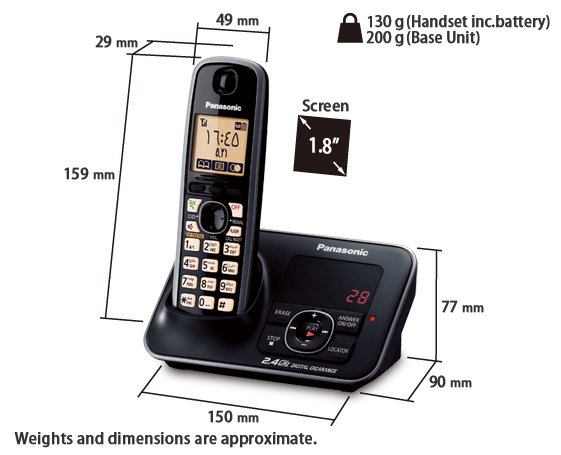 Cordless Telephone KX-TG3721