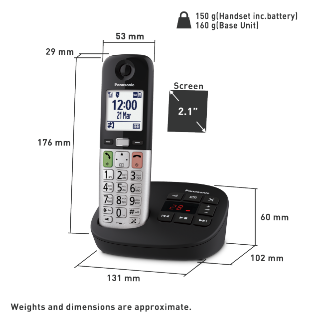 Photo of Digital Cordless Answering System KX-TGU430