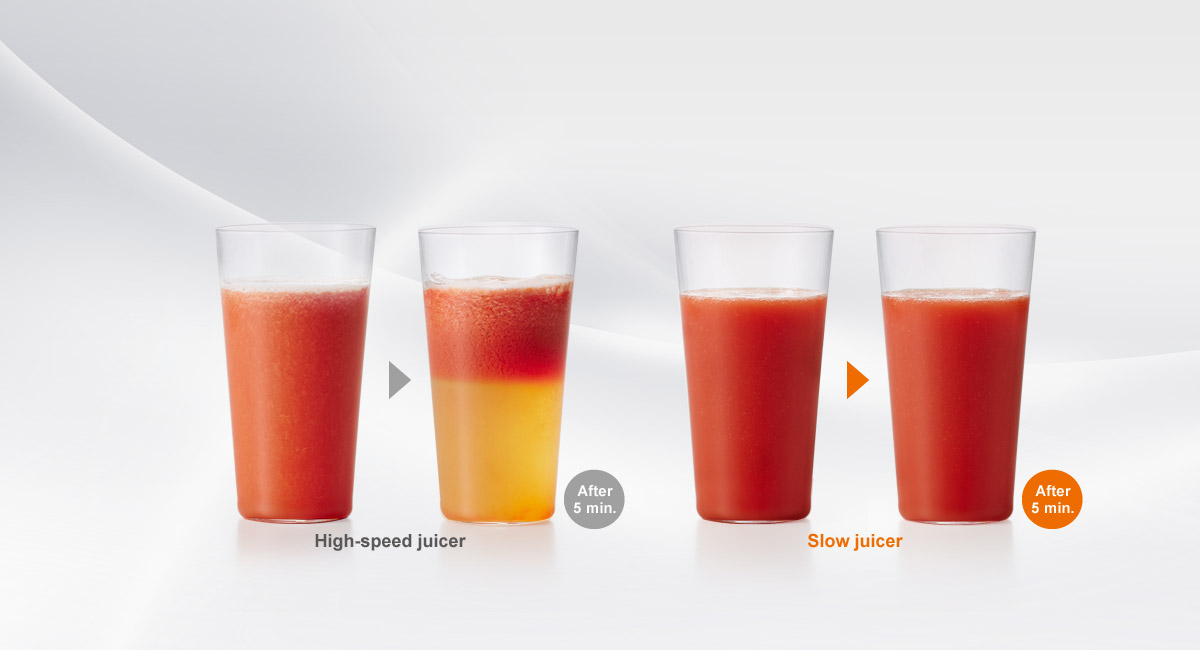 Keeps juice delicious longer without separation