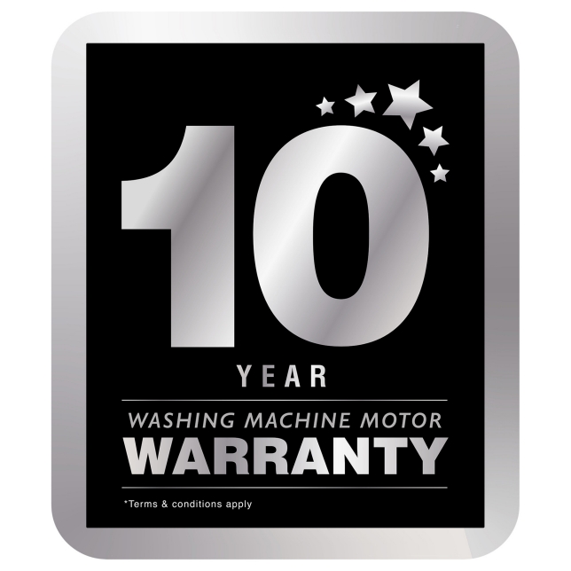 10-Year Washing Machine Motor Warranty