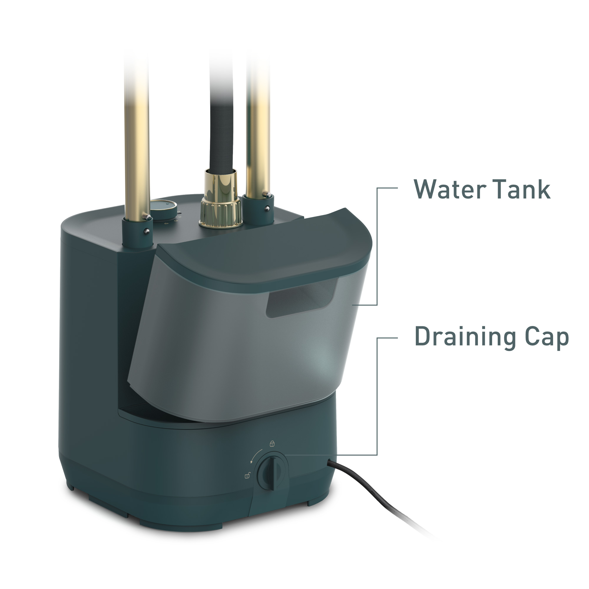Detachable 3.0 L Tank & Draining Cap