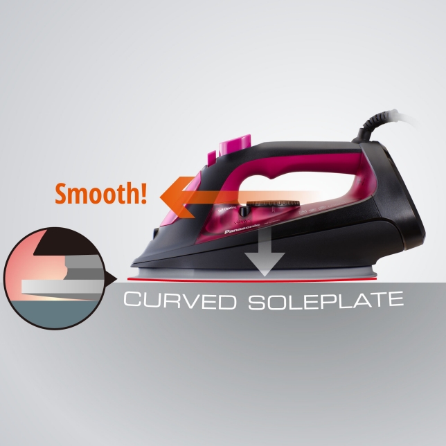 Curved Soleplate to Eliminate Snagging