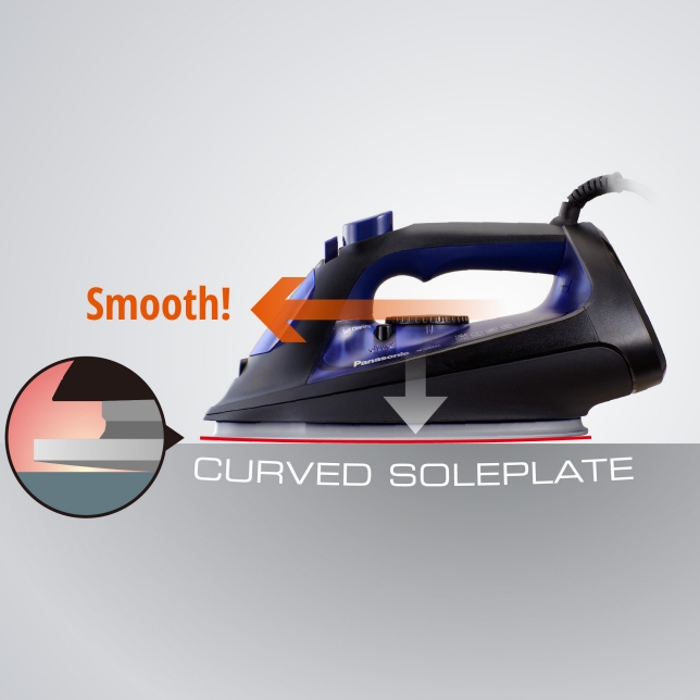 Curved Soleplate to Eliminate Snagging