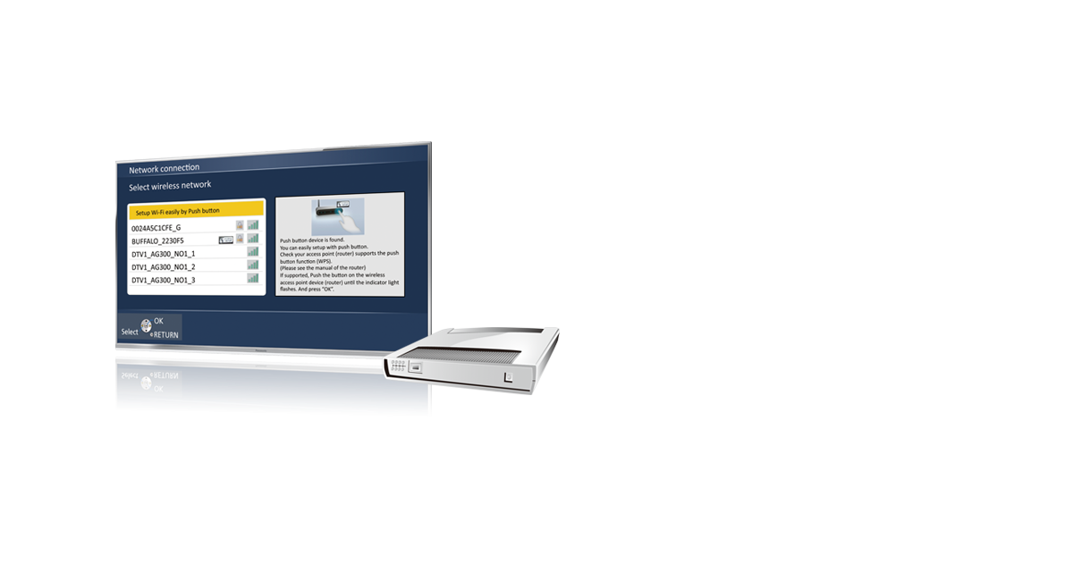 Wireless LAN Built-In / Easy Network Settings