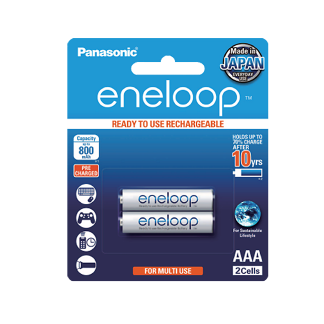 Photo of eneloop Rechargeable AAA Battery BK-4MCCE/2BT