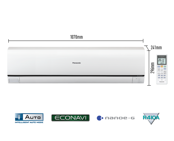  2.5HP Wall-Mounted Deluxe Non-Inverter Air Conditioner CS-V24RKH-1 (CU-V24RKH-1) 